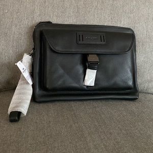 Coach iPad Tablet case leather black